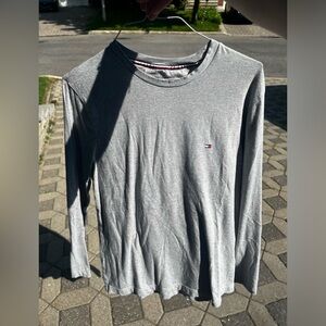 Tommy Hilfiger Men's Grey Long Sleeve Shirt Small